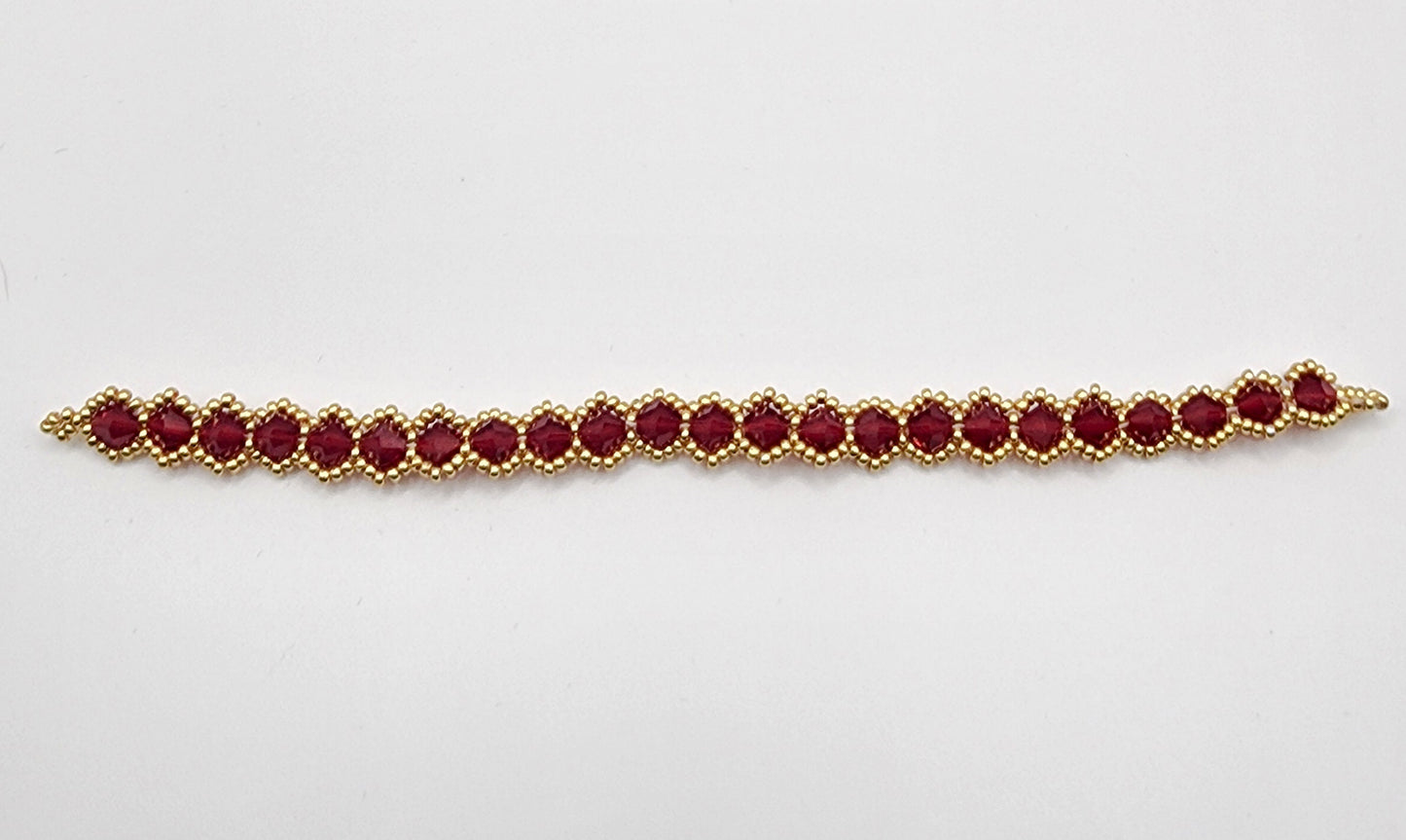 Ruby Crystal Bracelet