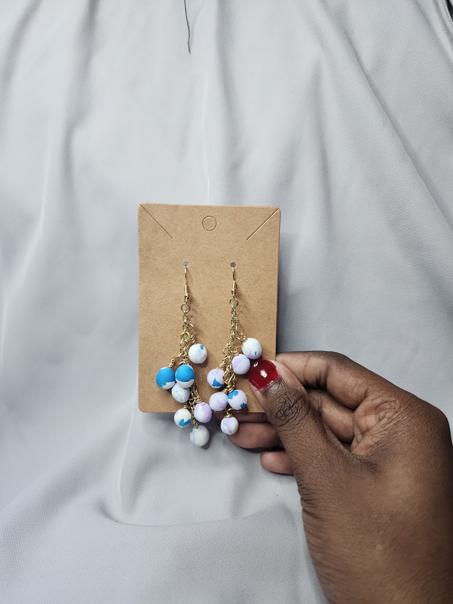 Block Color Pea Earrings