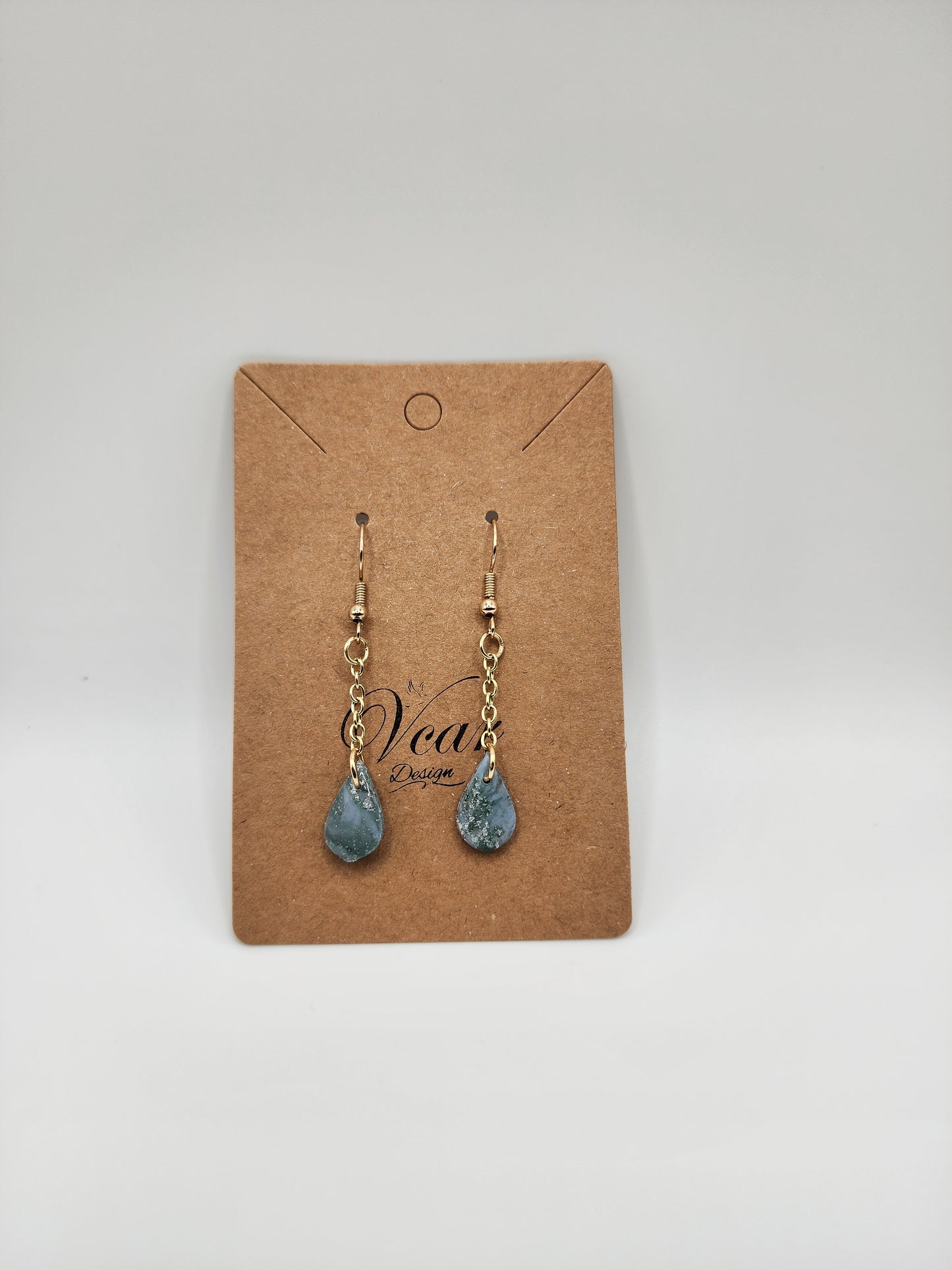 Petite Galaxy Raindrop Earrings