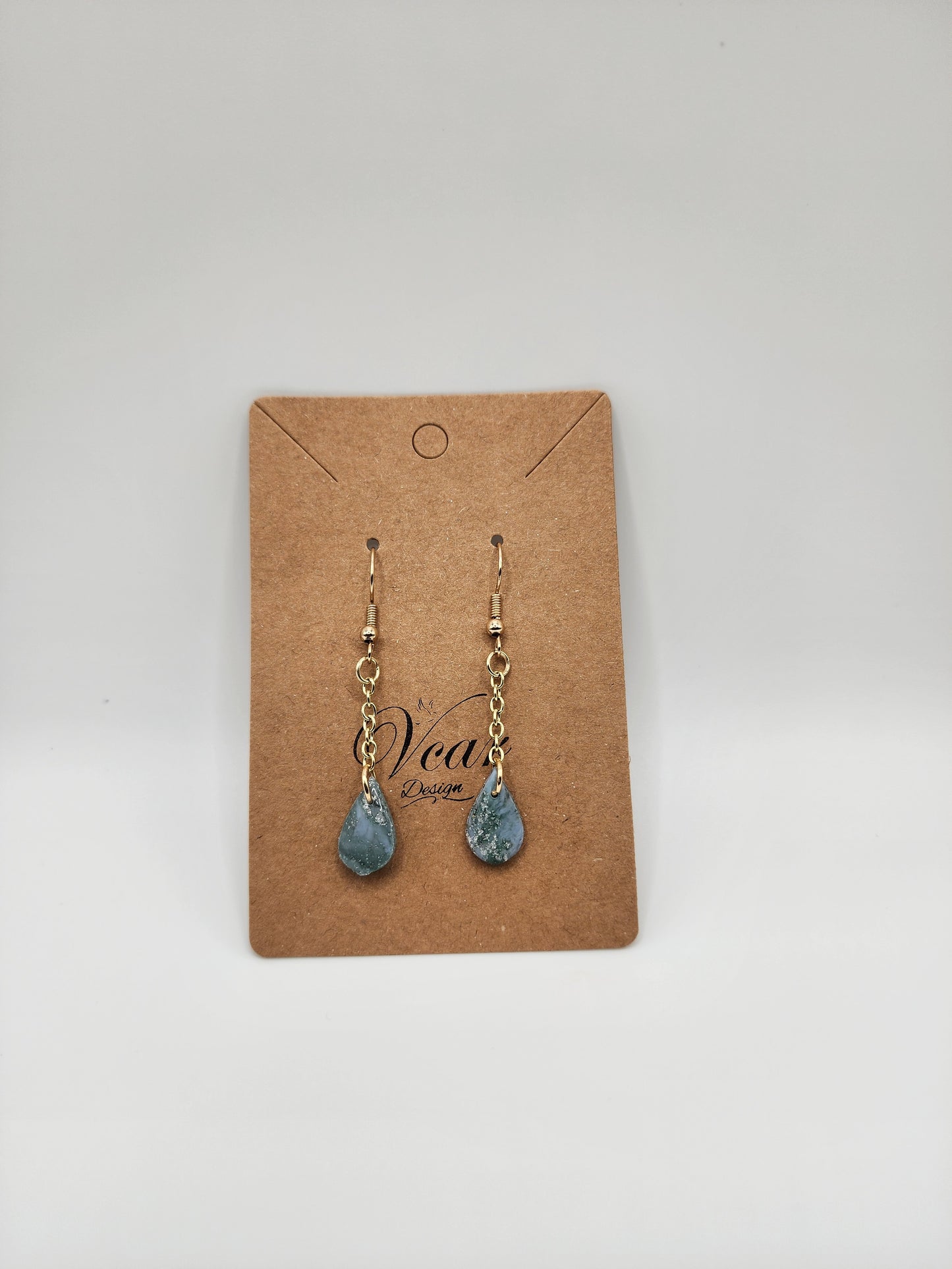 Petite Galaxy Raindrop Earrings