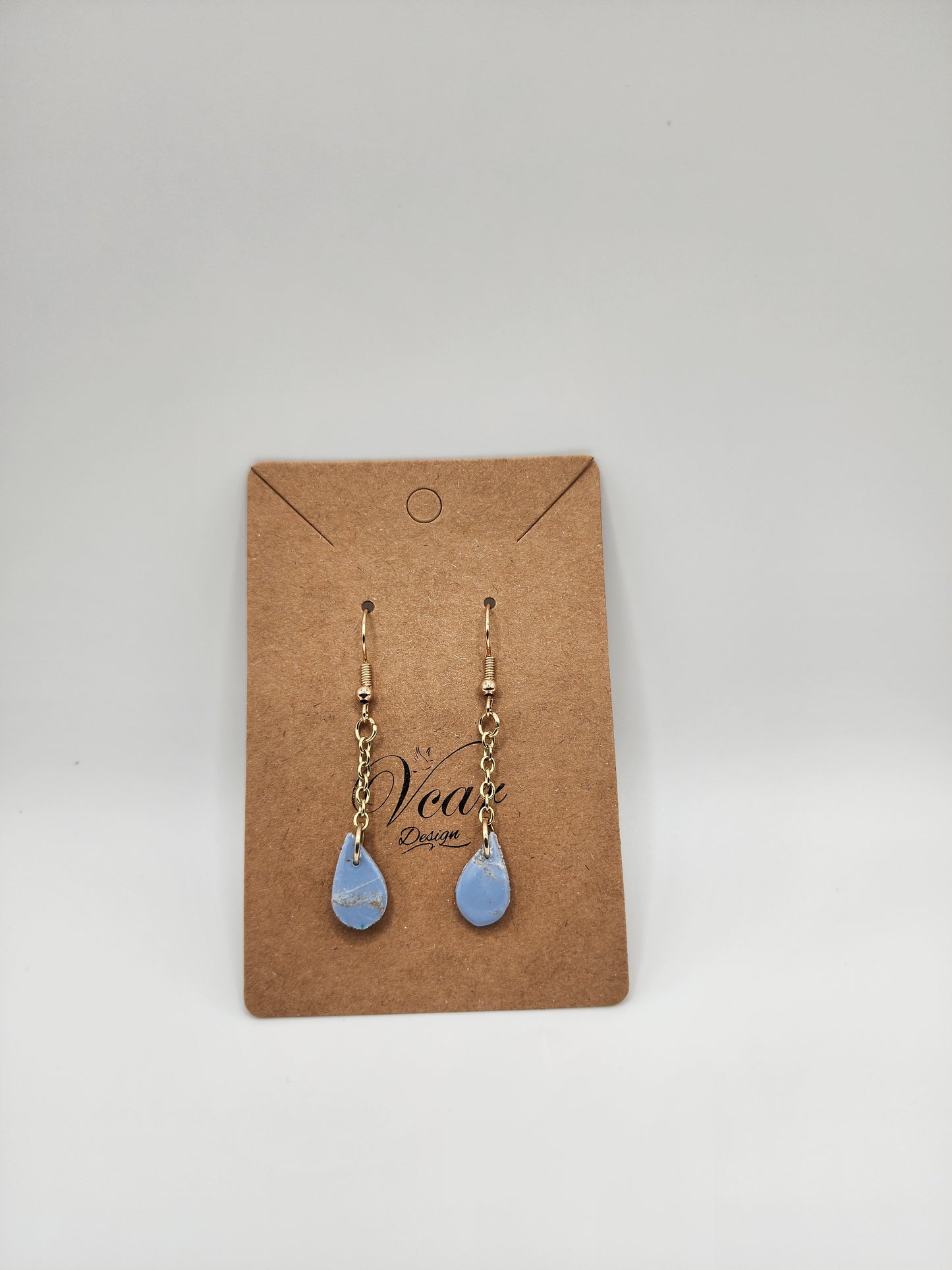 Petite Sky Raindrop Earrings