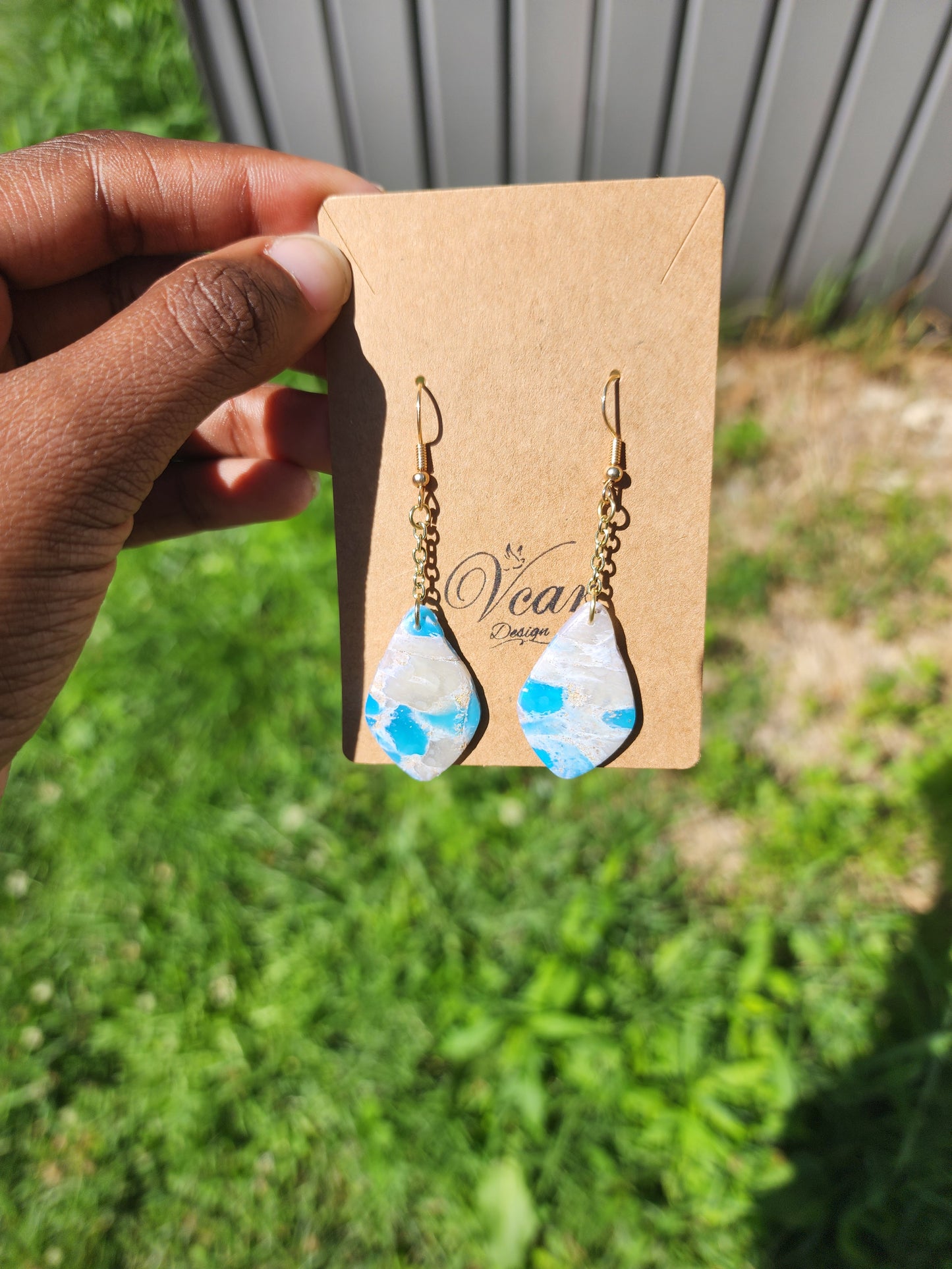 Ocean Raindrop Earrings