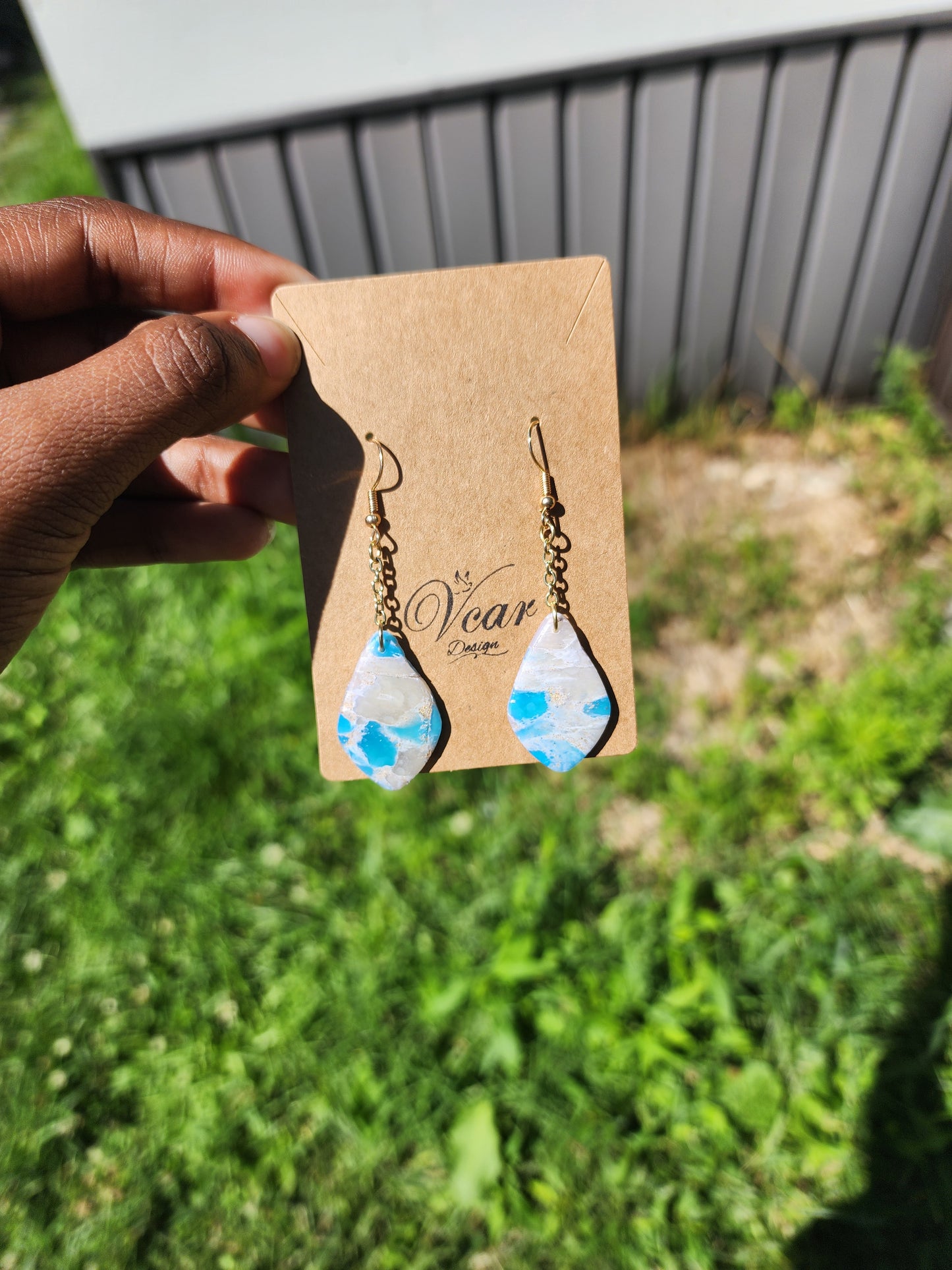 Ocean Raindrop Earrings