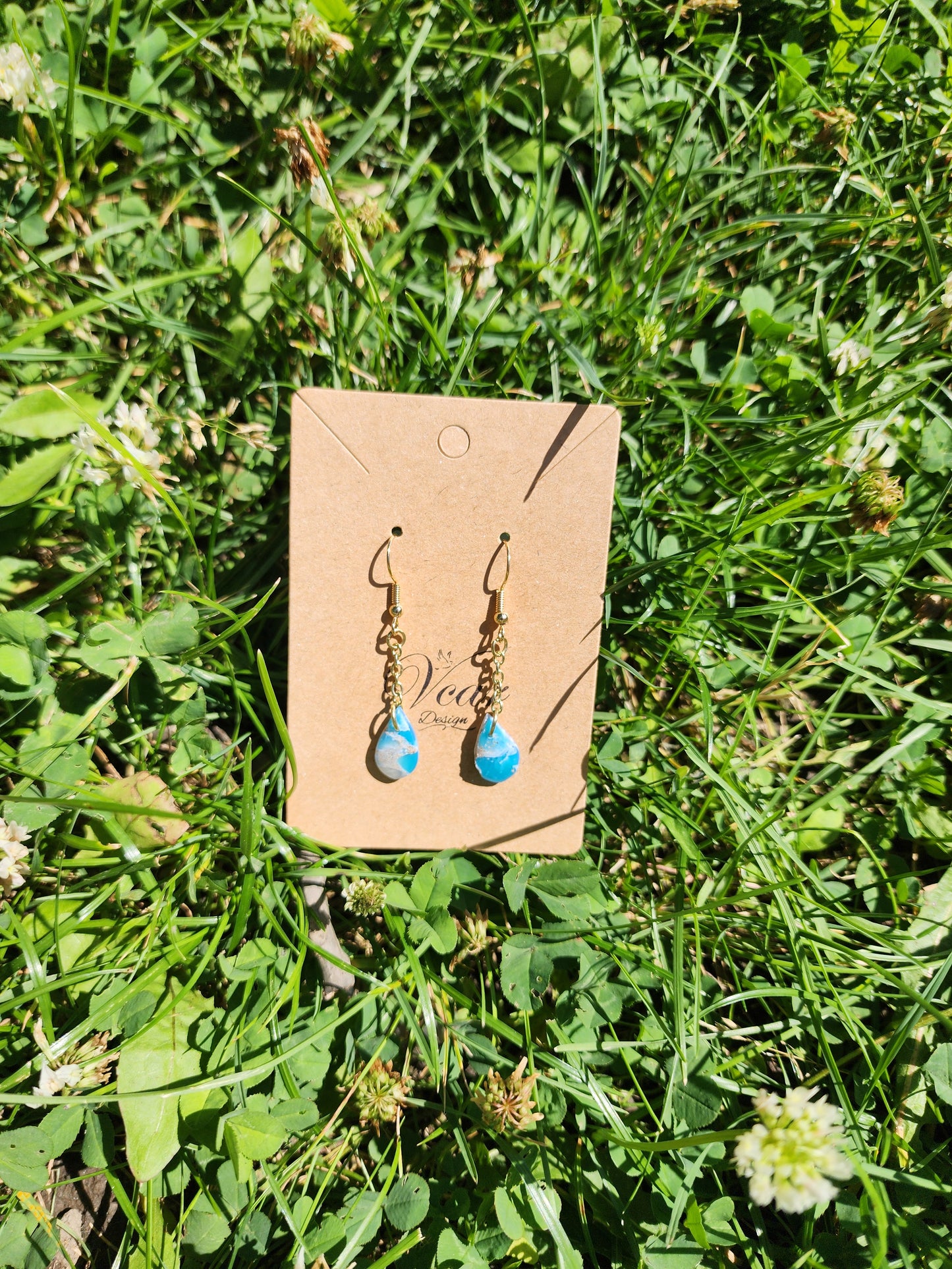 Petite Ocean Raindrop Earrings