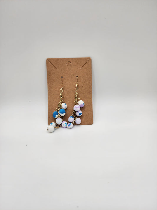 Block Color Pea Earrings